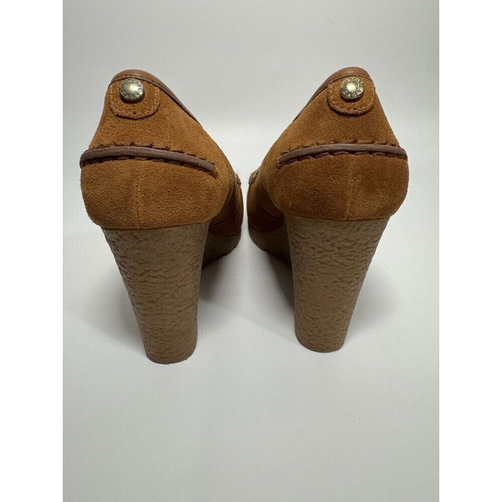 Michael Michael Kors Rory Loafer Wedge Heels Walnut Womens  SIZE 91/2 - Picture 4 of 14